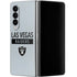 NFL Las Vegas Raiders Silver Performance Series Galaxy Z Fold4 5G Skin