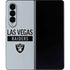 NFL Las Vegas Raiders Silver Performance Series Galaxy Z Fold4 5G Skin