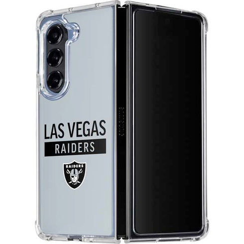 NFL Las Vegas Raiders Silver Performance Series Galaxy Z Fold5 5G Clear Case