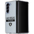 NFL Las Vegas Raiders Silver Performance Series Galaxy Z Fold5 5G Clear Case