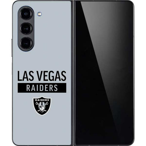 NFL Las Vegas Raiders Silver Performance Series Galaxy Z Fold5 5G Skin