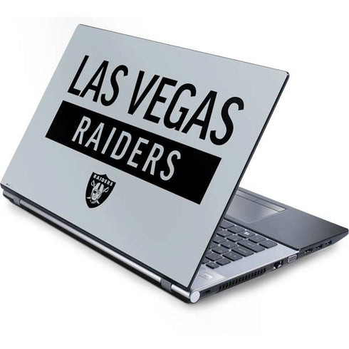 NFL Las Vegas Raiders Silver Performance Series Generic Laptop Skin