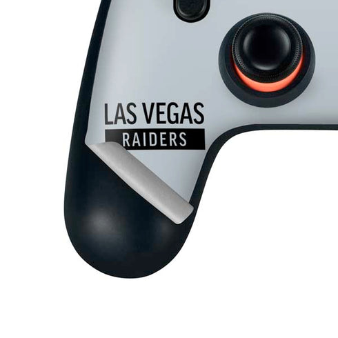 NFL Las Vegas Raiders Silver Performance Series Google Stadia Controller Skin