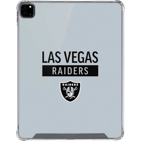NFL Las Vegas Raiders Silver Performance Series iPad Pro 12.9in (2020) Clear Case