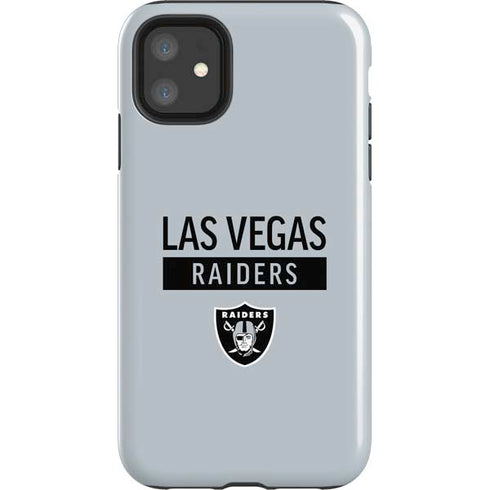 NFL Las Vegas Raiders Silver Performance Series iPhone 11 Impact Case