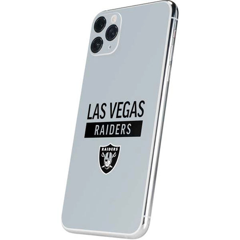 NFL Las Vegas Raiders Silver Performance Series iPhone 11 Pro Max Skin