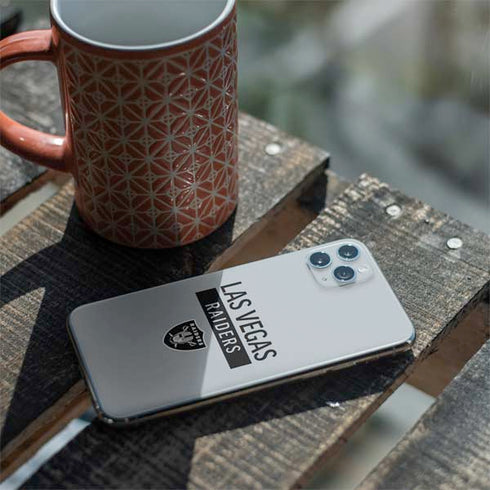 NFL Las Vegas Raiders Silver Performance Series iPhone 11 Pro Max Skin