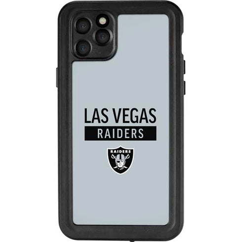 NFL Las Vegas Raiders Silver Performance Series iPhone 11 Pro Max Waterproof Case