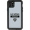 NFL Las Vegas Raiders Silver Performance Series iPhone 11 Pro Max Waterproof Case