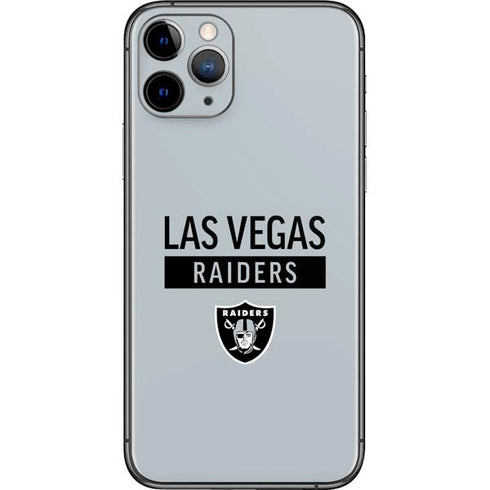 NFL Las Vegas Raiders Silver Performance Series iPhone 11 Pro Skin