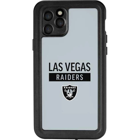 NFL Las Vegas Raiders Silver Performance Series iPhone 11 Pro Waterproof Case