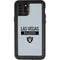 NFL Las Vegas Raiders Silver Performance Series iPhone 11 Pro Waterproof Case