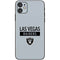 NFL Las Vegas Raiders Silver Performance Series iPhone 11 Skin