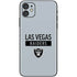NFL Las Vegas Raiders Silver Performance Series iPhone 11 Skin