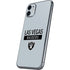 NFL Las Vegas Raiders Silver Performance Series iPhone 11 Skin