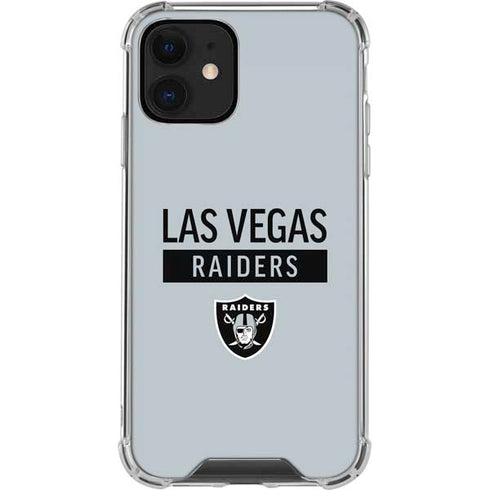 NFL Las Vegas Raiders Silver Performance Series iPhone 12 Clear Case