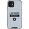 NFL Las Vegas Raiders Silver Performance Series iPhone 12 Clear Case