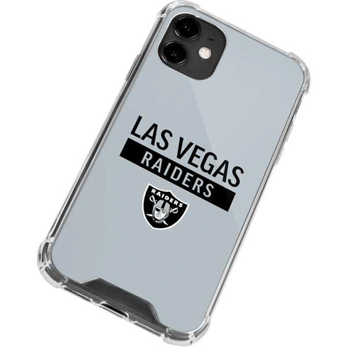 NFL Las Vegas Raiders Silver Performance Series iPhone 12 Clear Case