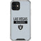 NFL Las Vegas Raiders Silver Performance Series iPhone 12 Mini Clear Case