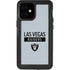 NFL Las Vegas Raiders Silver Performance Series iPhone 12 Mini Waterproof Case
