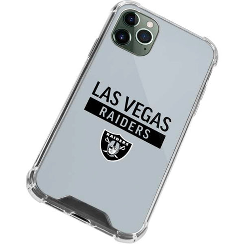 NFL Las Vegas Raiders Silver Performance Series iPhone 12 Pro Clear Case