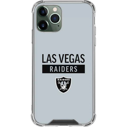 NFL Las Vegas Raiders Silver Performance Series iPhone 12 Pro Max Clear Case