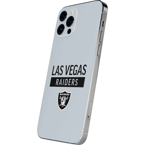 NFL Las Vegas Raiders Silver Performance Series iPhone 12 Pro Max Skin