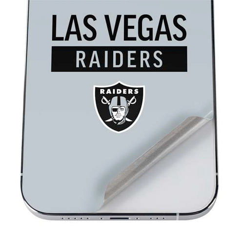 NFL Las Vegas Raiders Silver Performance Series iPhone 12 Pro Max Skin