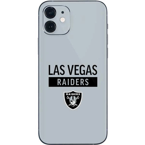 NFL Las Vegas Raiders Silver Performance Series iPhone 12 Skin