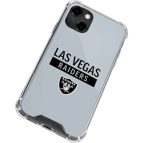 NFL Las Vegas Raiders Silver Performance Series iPhone 13 Clear Case