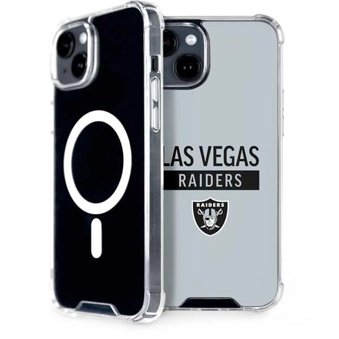 NFL Las Vegas Raiders Silver Performance Series iPhone 13 MagSafe Case