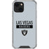 NFL Las Vegas Raiders Silver Performance Series iPhone 13 Mini Clear Case
