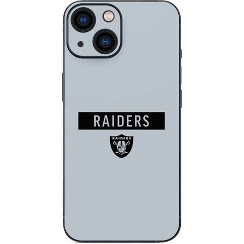 NFL Las Vegas Raiders Silver Performance Series iPhone 13 Mini Skin