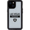 NFL Las Vegas Raiders Silver Performance Series iPhone 13 Mini Waterproof Case