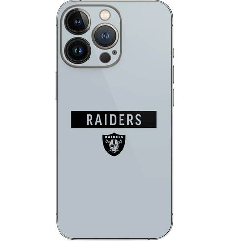 NFL Las Vegas Raiders Silver Performance Series iPhone 13 Pro Skin