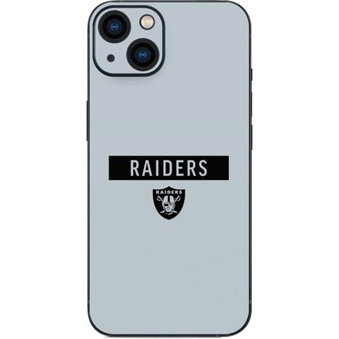 NFL Las Vegas Raiders Silver Performance Series iPhone 13 Skin