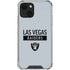NFL Las Vegas Raiders Silver Performance Series iPhone 14 Clear Case
