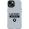 NFL Las Vegas Raiders Silver Performance Series iPhone 15 Plus Impact Case