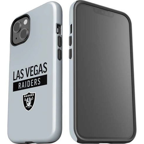 NFL Las Vegas Raiders Silver Performance Series iPhone 15 Plus Impact Case