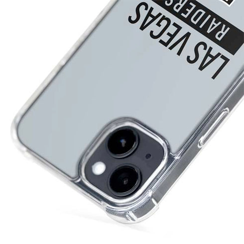 NFL Las Vegas Raiders Silver Performance Series iPhone 15 Plus MagSafe Case
