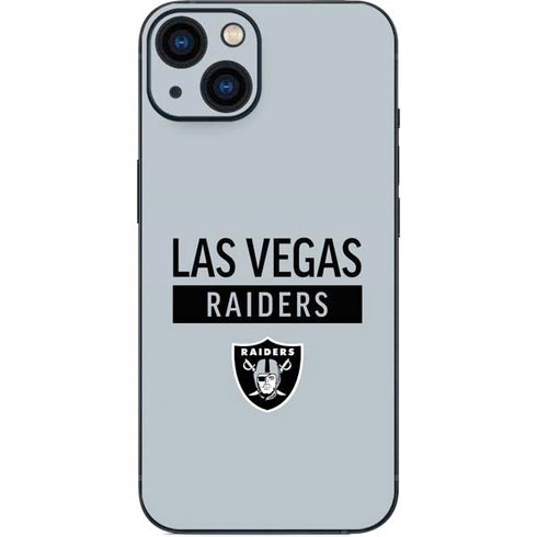 NFL Las Vegas Raiders Silver Performance Series iPhone 15 Plus Skin