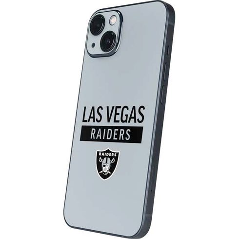 NFL Las Vegas Raiders Silver Performance Series iPhone 15 Plus Skin