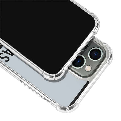 NFL Las Vegas Raiders Silver Performance Series iPhone 15 Pro Clear Case