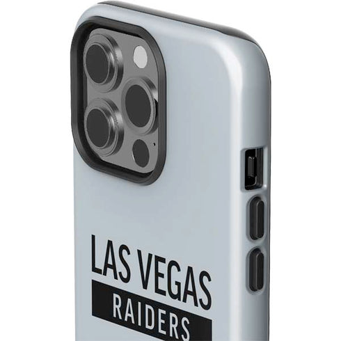 NFL Las Vegas Raiders Silver Performance Series iPhone 15 Pro Impact Case