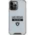 NFL Las Vegas Raiders Silver Performance Series iPhone 15 Pro Max Clear Case