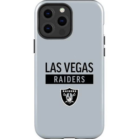 NFL Las Vegas Raiders Silver Performance Series iPhone 15 Pro Max Impact Case