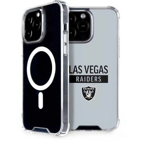 NFL Las Vegas Raiders Silver Performance Series iPhone 15 Pro Max MagSafe Case