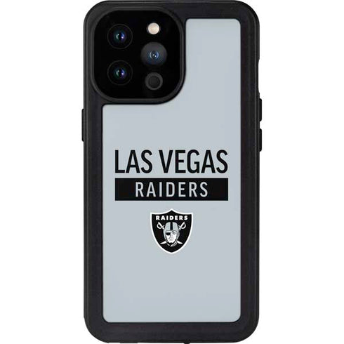 NFL Las Vegas Raiders Silver Performance Series iPhone 14 Pro Max Waterproof Case