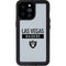 NFL Las Vegas Raiders Silver Performance Series iPhone 14 Pro Max Waterproof Case