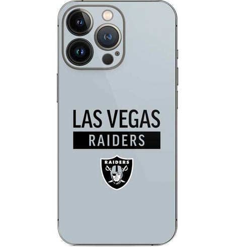 NFL Las Vegas Raiders Silver Performance Series iPhone 14 Pro Skin